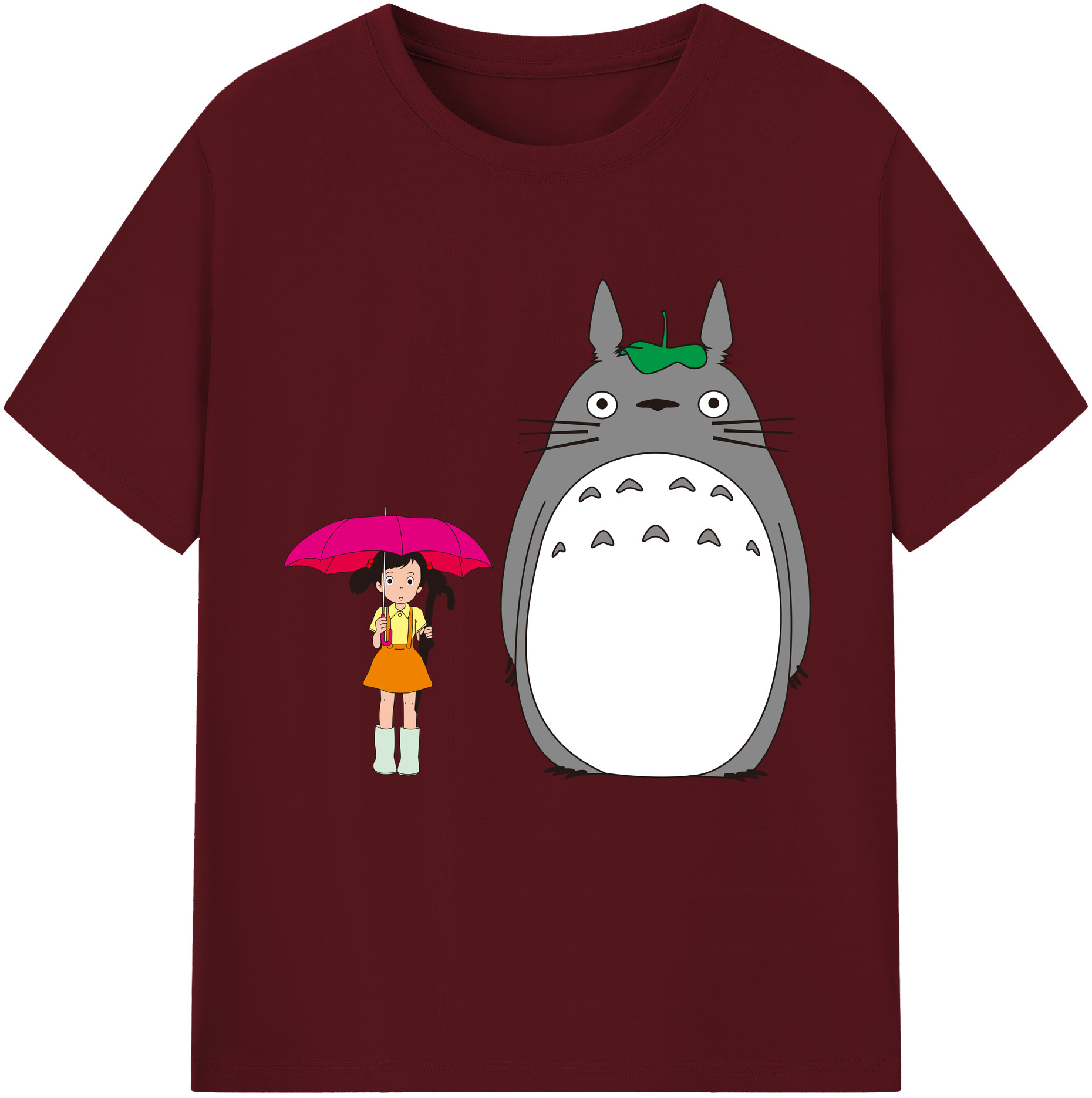 （画像用） となりのトトロ 草壁メイ 草壁サツキ My Neighbor Totoro Satsuki Kusakabe Mei Kusakabe 綿100％半袖Tシャツ（フロントプリント）